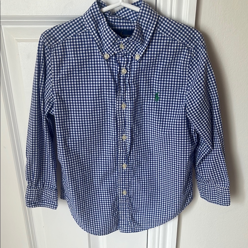 Blue Checkered Kids Shirt